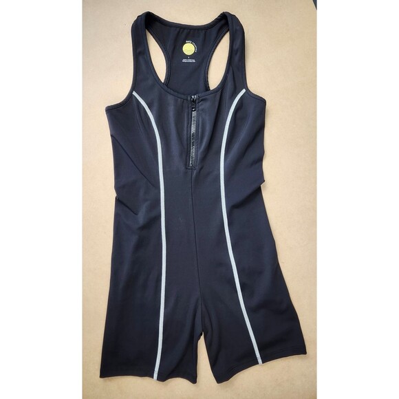 Daily Practice by Anthropologie Training Athletic Bike Shorts Romper Small Black - Picture 2 of 7